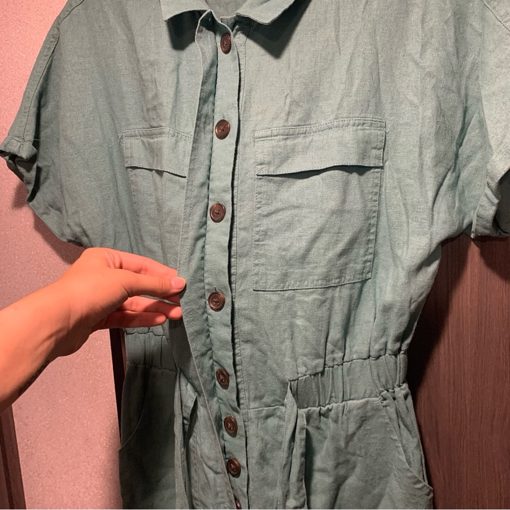 NWT Universal Thread Green Short Sleeve Jumpsuit Size 2 - Picture 6 of 12